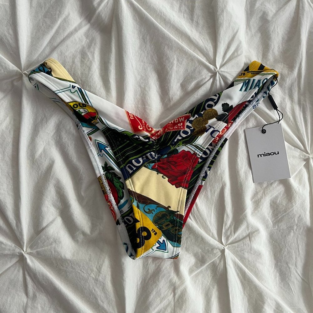 Miaou Bikini Bambi Bottom in Figaro NWT